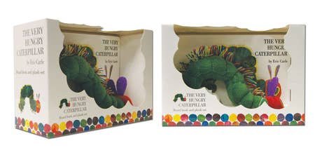 The Very Hungry Caterpillar board book and plush gift set featuring Eric Carle’s colorful caterpillar character and matching soft toy; perfect for babies and toddlers.