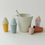 Retro Silicone Ice Cream Beach Set – 11-Piece Sand & Water Play Kit