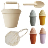 Retro Silicone Ice Cream Beach Set – 11-Piece Sand & Water Play Kit