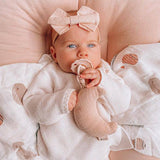 Whale Print Bamboo Muslin Swaddle Blanket | Soft Baby Blanket