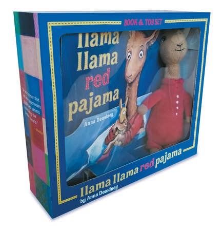 Llama Llama Red Pajama gift set featuring hardcover book and soft plush Llama Llama doll wearing red pajamas; a cozy and gift-ready bedtime classic.
