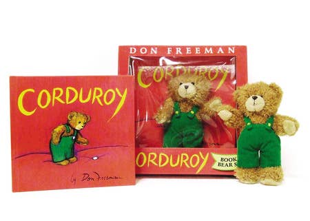 Corduroy Book and Bear gift set with plush bear and miniature hardcover edition of the classic children’s story in a gift box