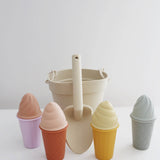 Retro Silicone Ice Cream Beach Set – 11-Piece Sand & Water Play Kit