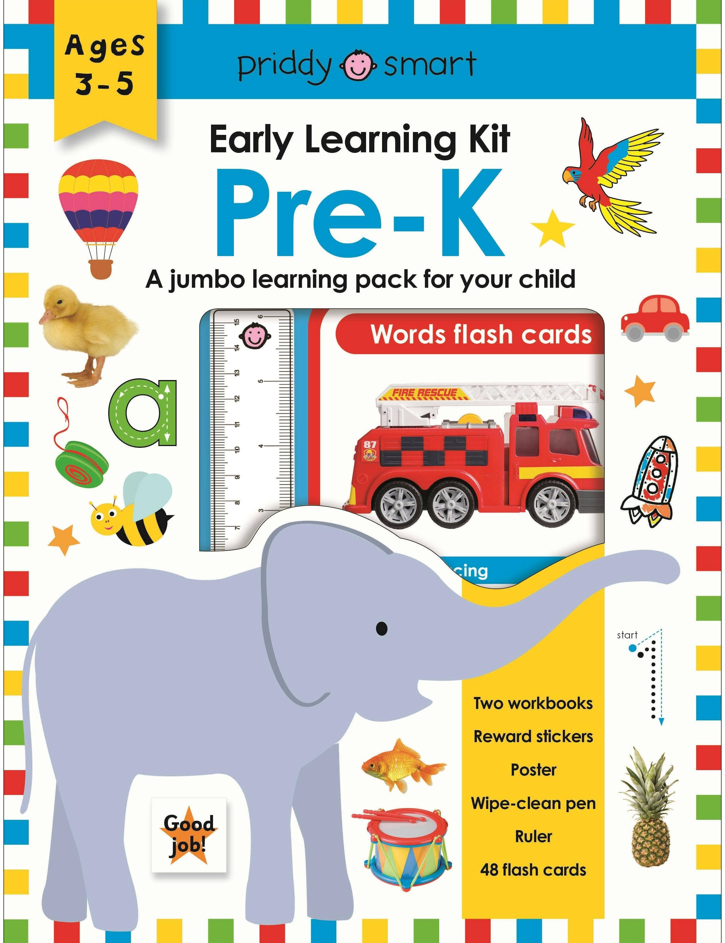 Purdy Smart Early Learning Kit Pre-K with colorful design and elephant illustration