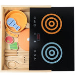 2-in-1 Mini Wooden Kitchen Play Set – 15-Piece Cooking Fun