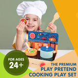 2-in-1 Mini Wooden Kitchen Play Set – 15-Piece Cooking Fun